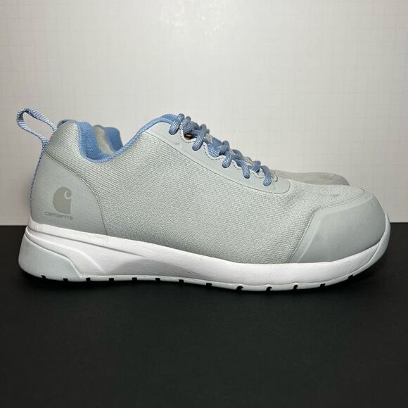 Womens CARHARTT Force Nano Composite Toe Light Blue Work Shoes / Size 8 - Picture 2 of 9